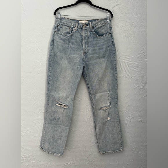 Denim Forum Denim - Denim Forum The Joni High Rise Loose 29L Light Wash Jeans